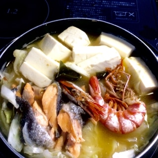 海鮮、味噌鍋